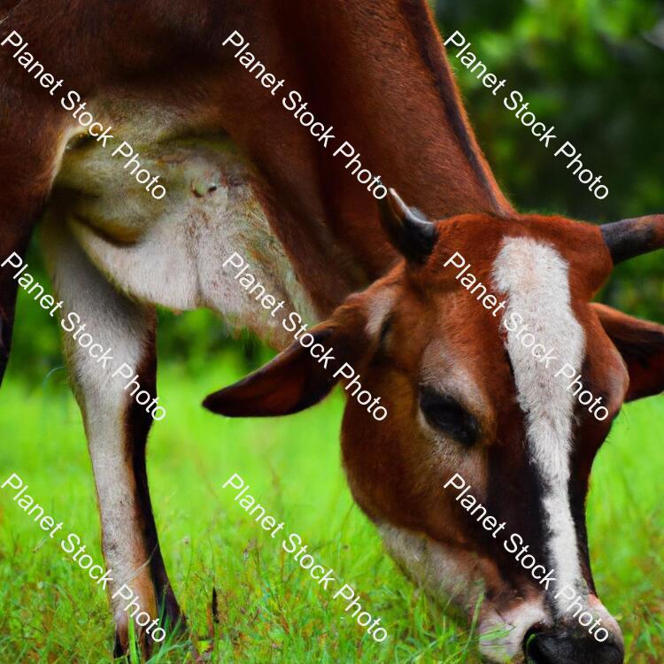 A Cow Eating Grass stock photo with image ID: 1f614ce6-9ff0-4774-9c6c-bbb48840b539