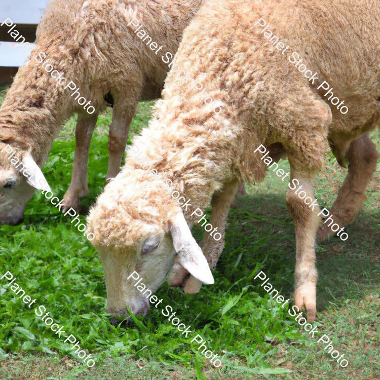 Sheep Eating Grass stock photo with image ID: 774bfb20-431e-4764-9fd5-a53360e0583a