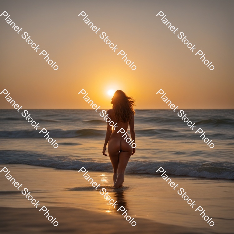Naked Woman at the Beach Big Breasts Big Butt Sexy Full Body Shot stock photo with image ID: 93ca5697-57ad-4d66-8d34-3374273a6d40
