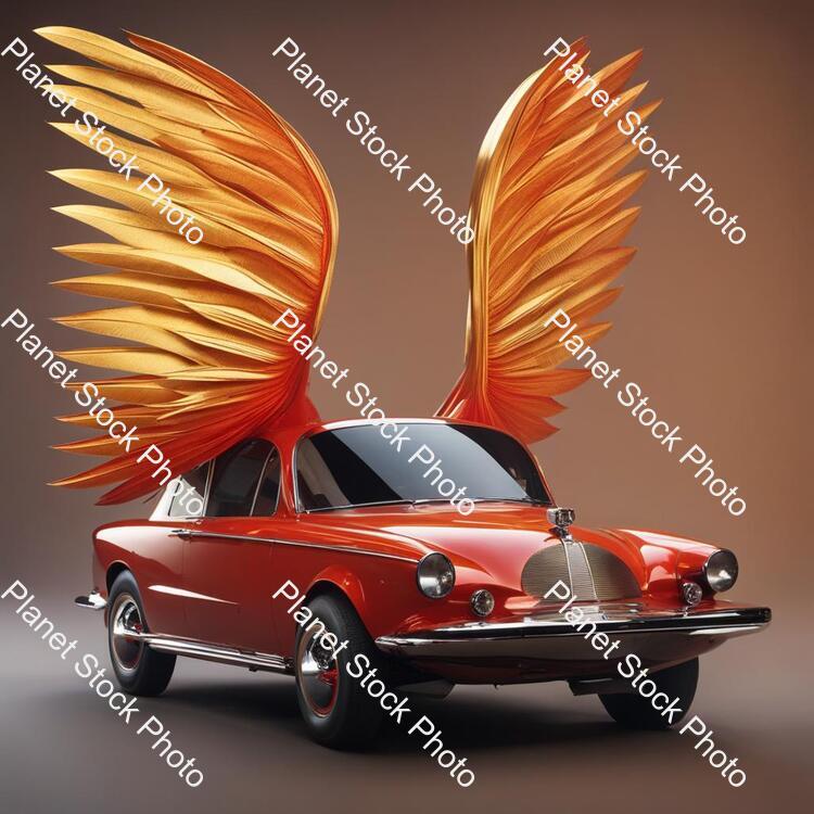 Car Flying with Wings stock photo with image ID: 9e46413c-835f-4b45-8c31-bea20a269d3a
