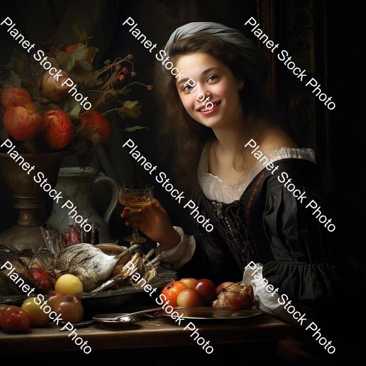 A Young Lady Having a Healthy Meal stock photo with image ID: 9f1a8ff0-93c2-4539-82eb-c9876e92e5db