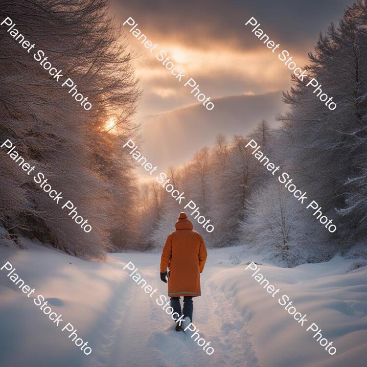 Man in Snow stock photo with image ID: a69f9615-6b71-4c78-b9e2-9e2faef093f4
