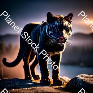 Panther at Night stock photo with image ID: 2306c92b-91ba-4418-bad0-7211cbf0cb35