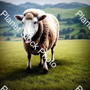 A Sheep Eating Grass stock photo with image ID: 25aaebb3-5c4a-48fe-be50-ae039b27572f