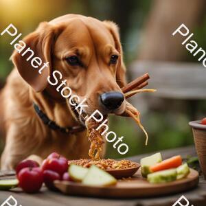 A Dog Eating stock photo with image ID: 319c6430-8f74-4ccb-8c7e-edf9036adabe