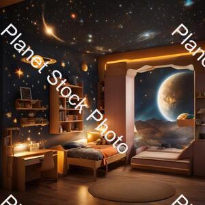 A Kids Room Aroun 10-12 Years Who Likes Astronomy stock photo with image ID: 3f65fee0-84b9-41a6-9aa8-8f62d405f6fc