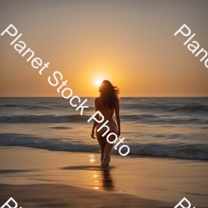 Naked Woman at the Beach Big Breasts Big Butt Sexy Full Body Shot stock photo with image ID: 93ca5697-57ad-4d66-8d34-3374273a6d40