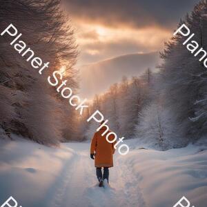 Man in Snow stock photo with image ID: a69f9615-6b71-4c78-b9e2-9e2faef093f4