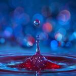 A Macro Photography of a Water Droplets