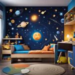 A Kids Room Aroun 10-12 Years Who Likes Astronomy
