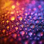 A Macro Photography of a Water Droplets