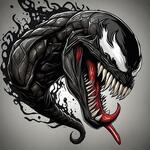 Draw Venom Venom was very scary like the film.