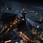 Draw Batman in Gotham City Batman Is Very Cool. Batman Gliding in the Night.
