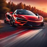 Draw a Mclaren in Red Color
