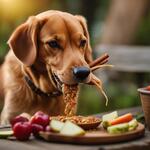 A Dog Eating