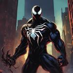 Draw Venom. Venom Is Very Scary Like the Film. Venom Standing in the Very High Buildning in New York City. the Time Was Night Venom Is Very Musculay and So Scary. the Symbiote Is Very Cool. Venom Looking Spiderman and Venom Is Holding Spiderman in...